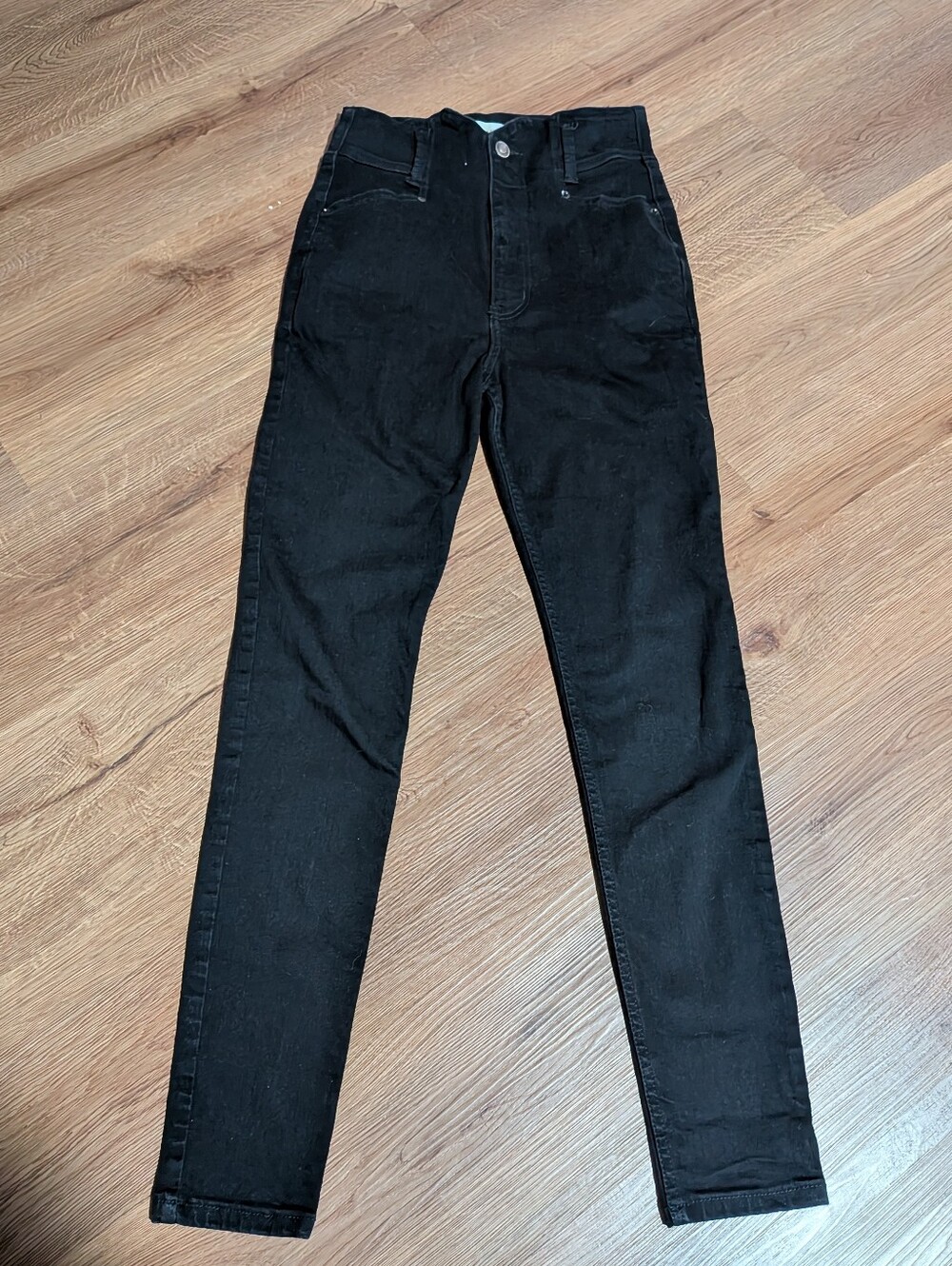 Happy Nature Black Ultra High Rise Corset Skinny Jeans 26